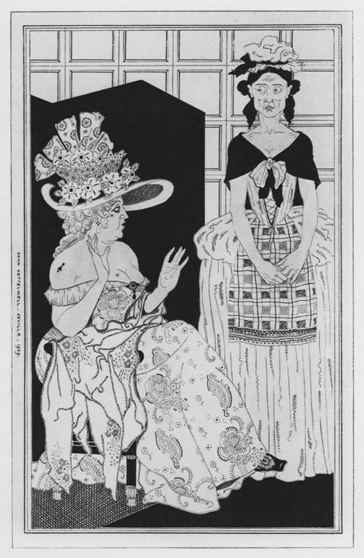 Illustration till The Way of the World av William Congreve (litho) av John Kettelwell