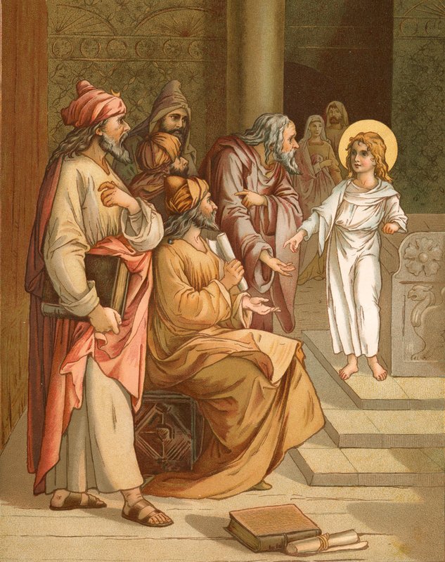 Jesus, som en pojke, i templet av John Lawson