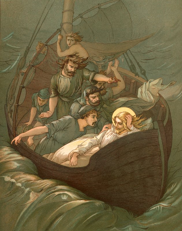 Jesus sover under stormen av John Lawson
