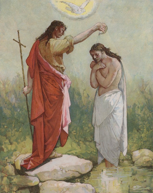 Johannes döper Jesus av John Lawson