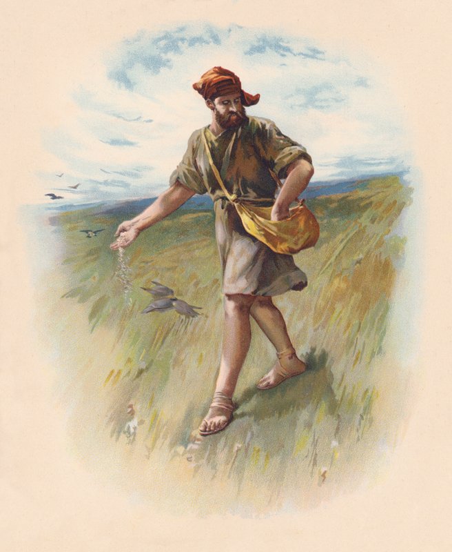 Såningsmannen (färglitografi) av John Lawson