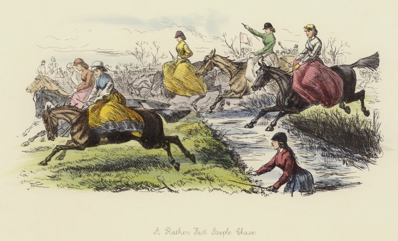 En ganska snabb Steeple Chase av John Leech