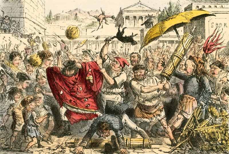 Appius Claudius straffades av folket av John Leech