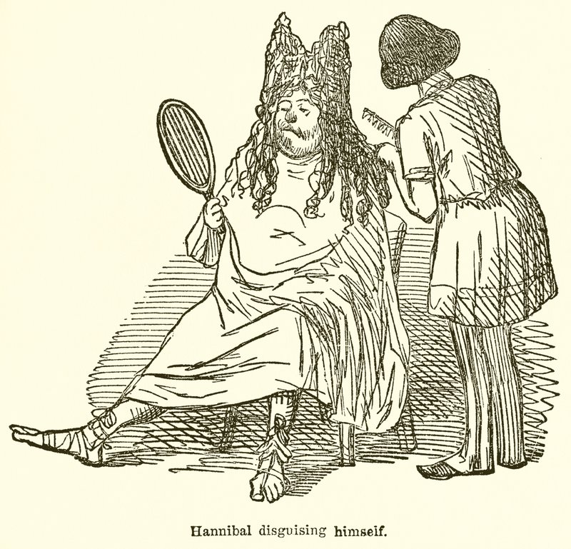 Hannibal maskerar sig av John Leech