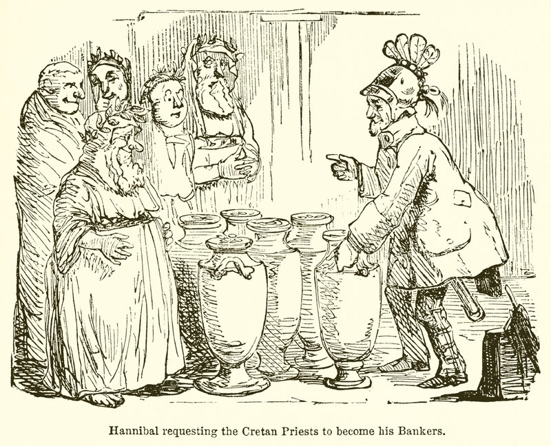Hannibal ber de kretensiska prästerna att bli hans bankirer av John Leech