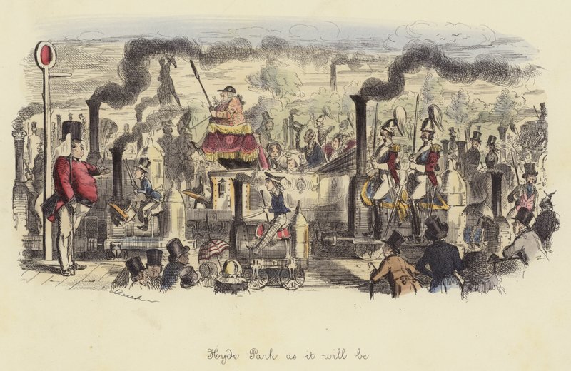 Hyde Park som det kommer att bli av John Leech