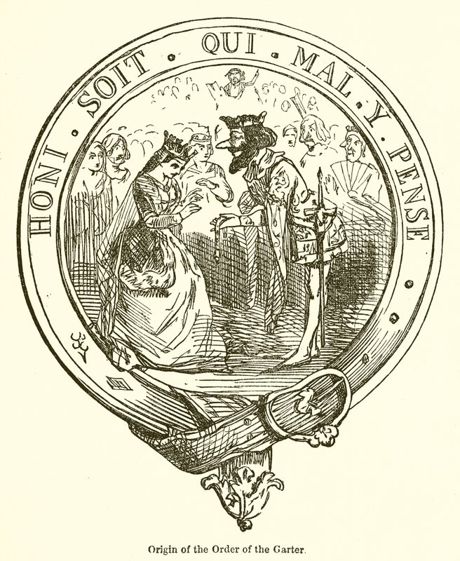Ursprunget till Strumpebandsorden av John Leech