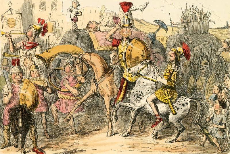 Ua taunuu Pyrrhus i Italia ma lana vaega ua faaipoipo av John Leech