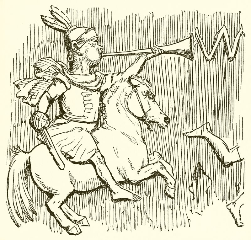 Romersk soldat till häst av John Leech
