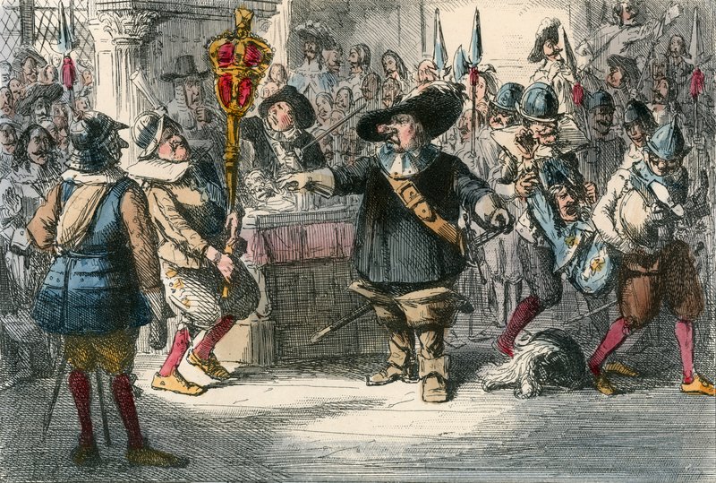 Ta bort den där Bauble Cromwell som upplöser det långa parlamentet av John Leech