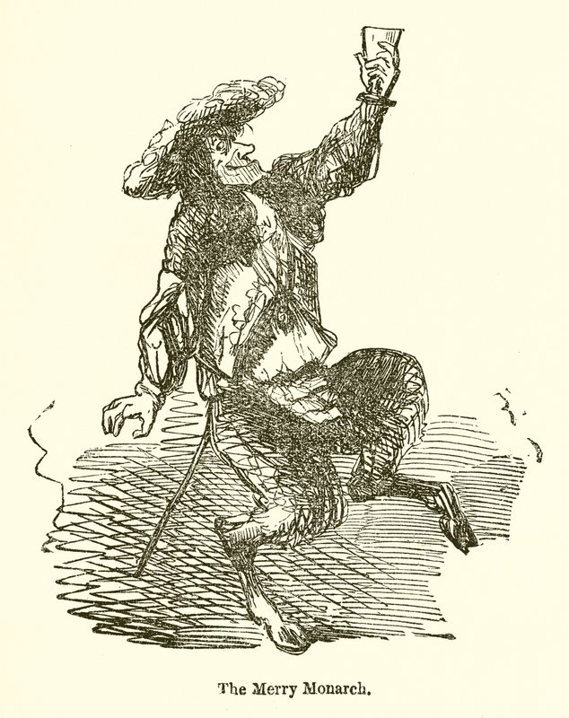 Den glada monarken av John Leech