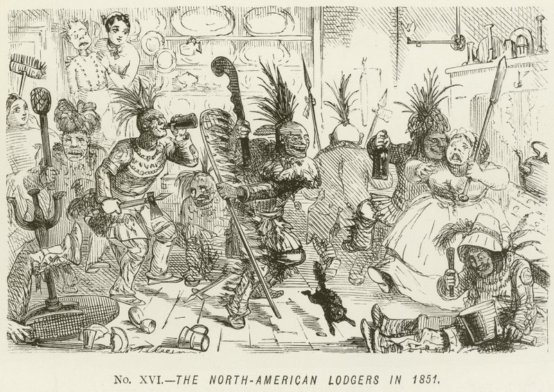 De nordamerikanska hyresgästerna 1851 av John Leech