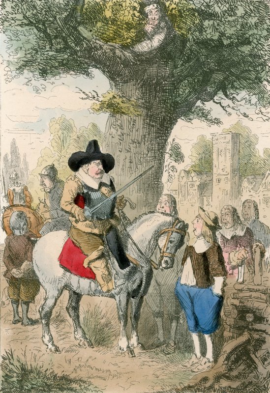 The Royal Oak, The Penderell Family hawajui Charles yuko wapi!!!swed av John Leech