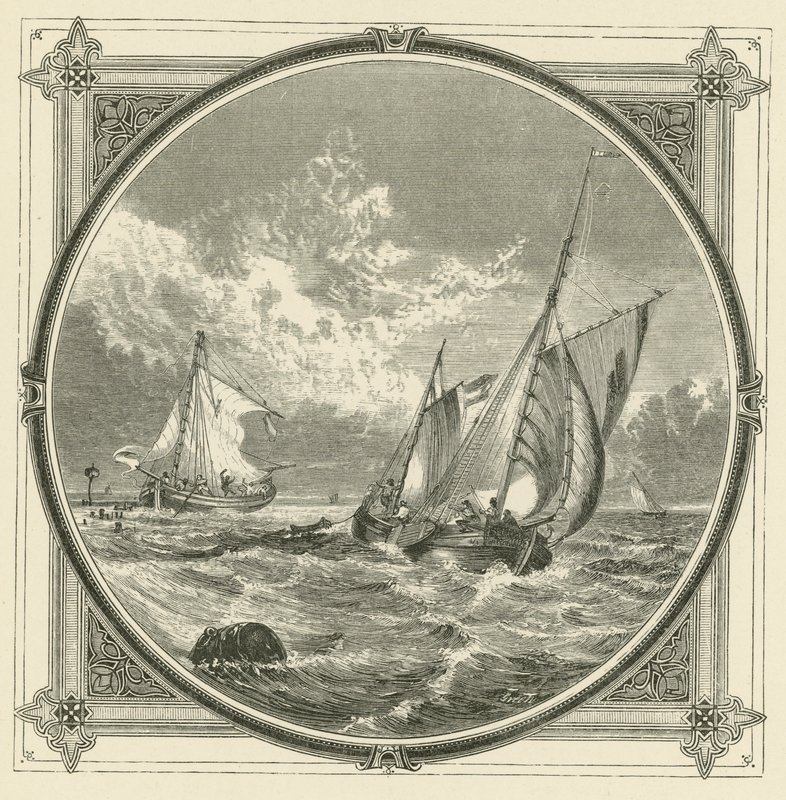 Ett fartyg på grund, är en fyr till sjöss (gravyr) av John Leighton