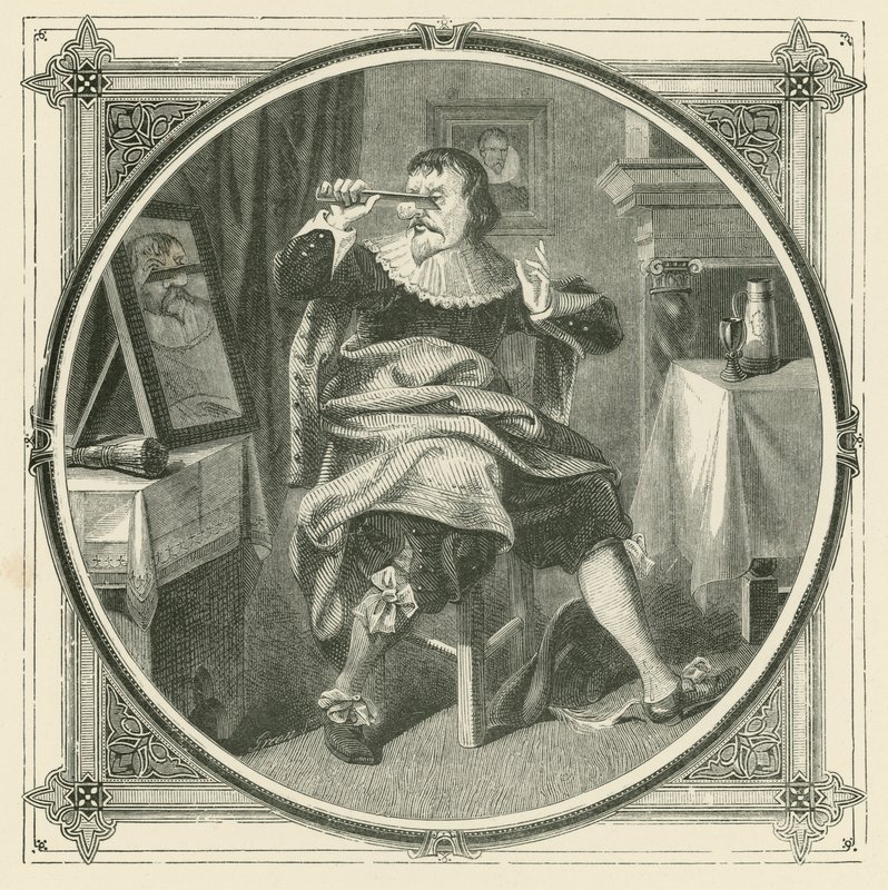 Den som skär av sin näsa trotsar sitt eget ansikte (gravyr) av John Leighton