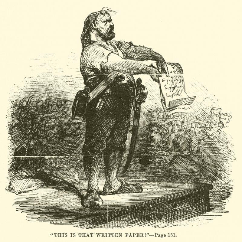 Illustration till A Tale of Two Cities av Charles Dickens av John McLenan