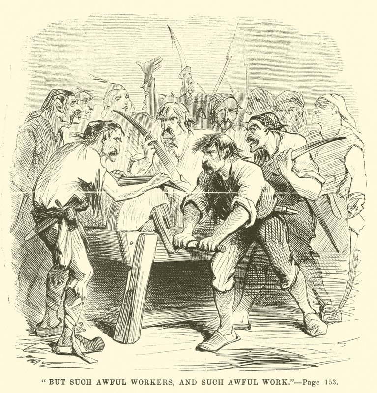 Illustration till A Tale of Two Cities av Charles Dickens av John McLenan