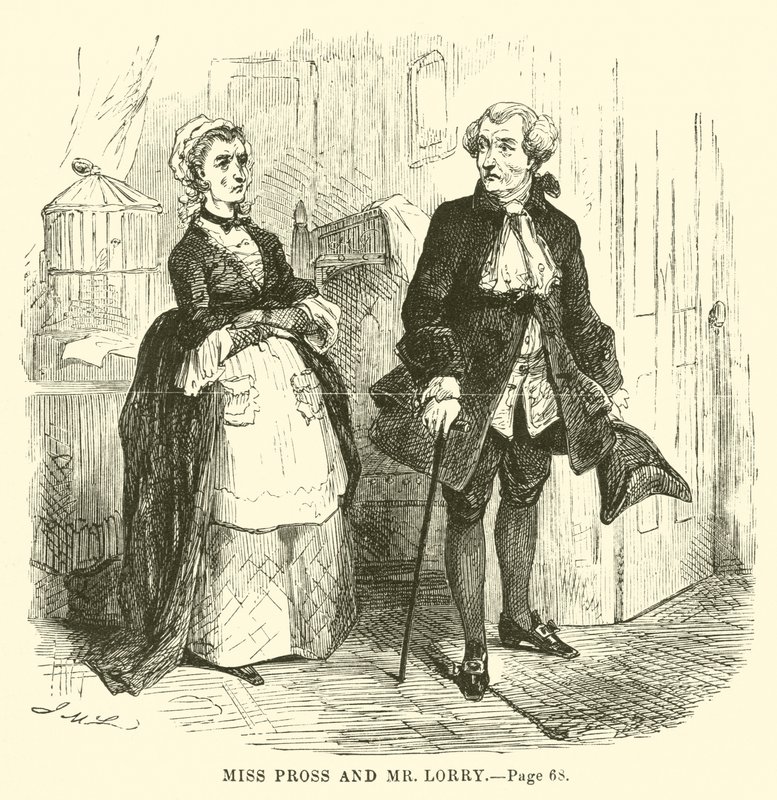 Illustration till A Tale of Two Cities av Charles Dickens av John McLenan