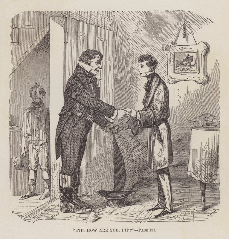 "Pip, How are you Pip", illustration till "Great Expectations" av Charles Dickens, 1861 av John McLenan