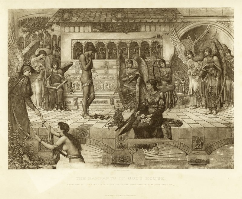 Vallarna i Guds hus av John Melhuish Strudwick