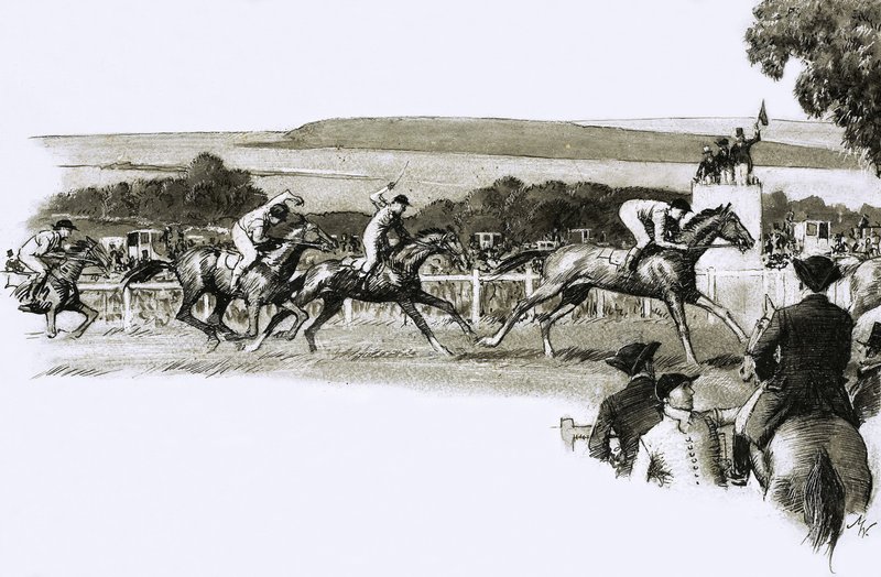 Storbritanniens mest kända tävling, Derby av John Millar Watt