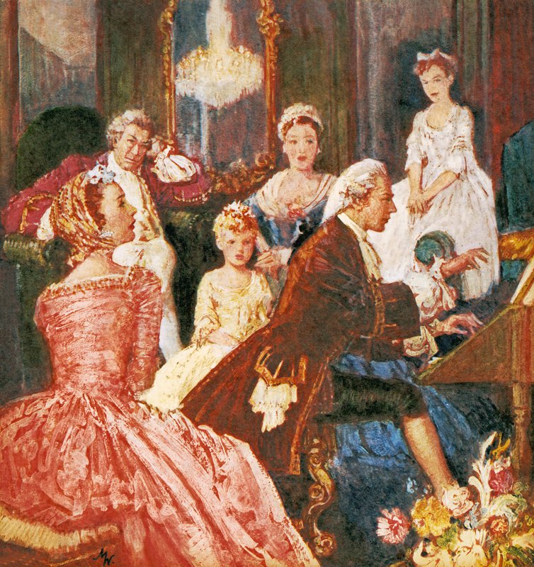 The Master Musician, Händel (färglitografi) av John Millar Watt