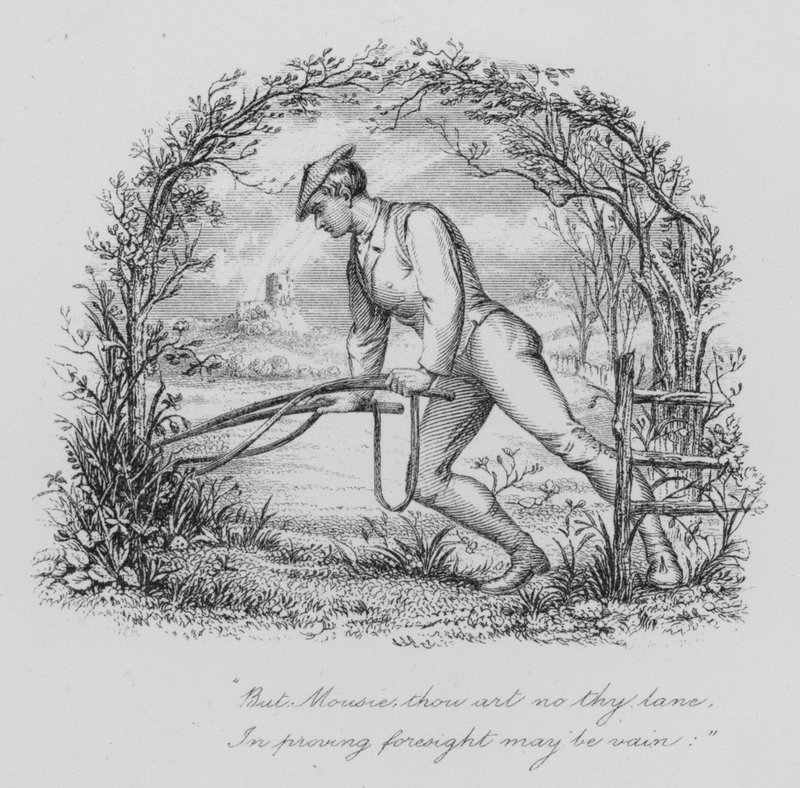 Robert Burns: To a Mouse (gravyr) av John Moyr (attr.to) Smith