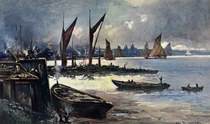 Greenwich (färg litho) av John Muirhead