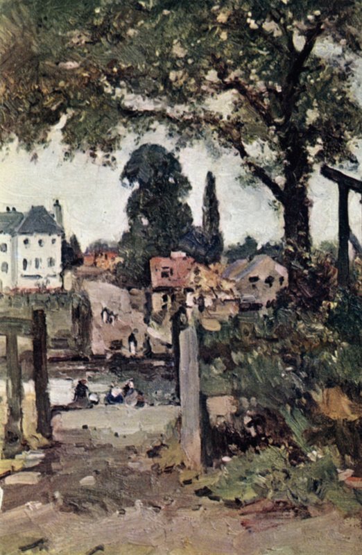 Twickenham Ferry (lito i färg) av John Muirhead