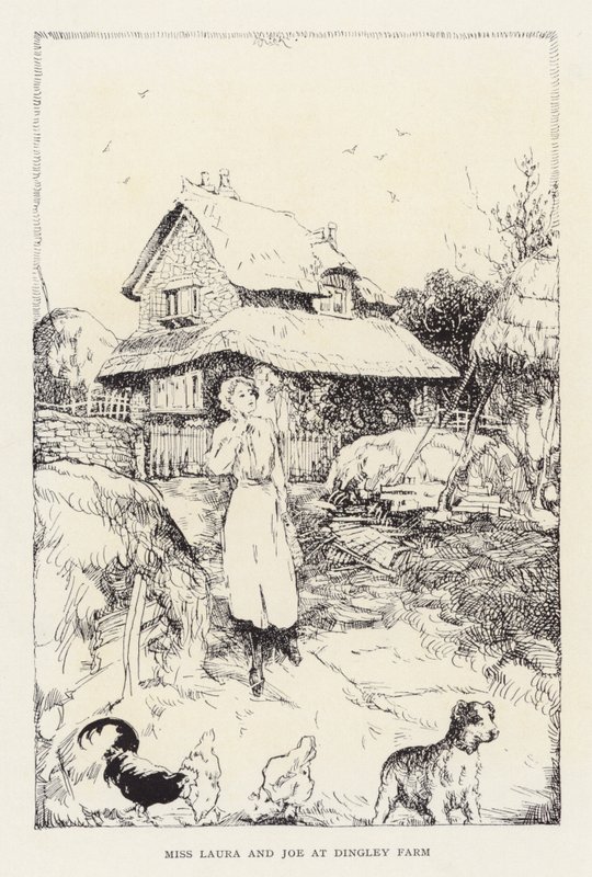 Illustration till Beautiful Joe av Marshall Saunders (litografi) av John Nicholson
