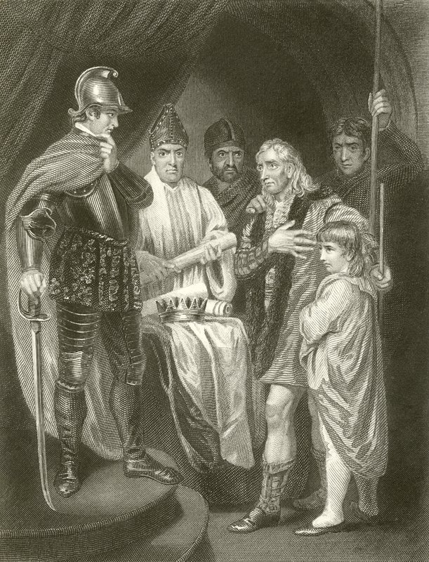 Balliol överlämnar sin krona till Edward I av John Opie
