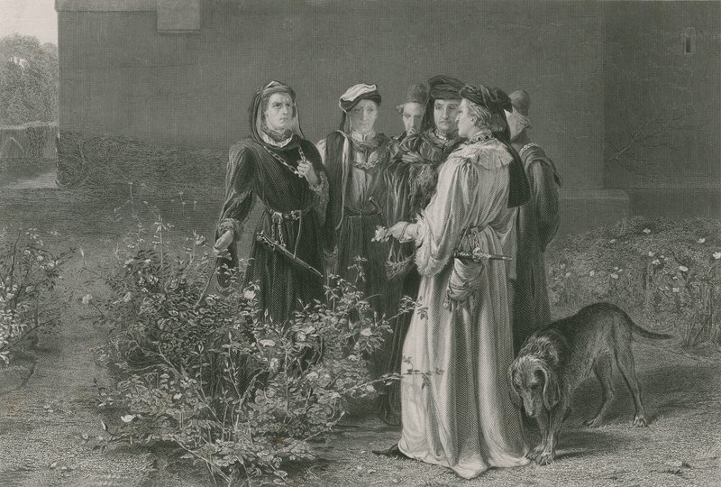 Scenen i tempelträdgården, Kung Henrik VI, första delen av John Pettie