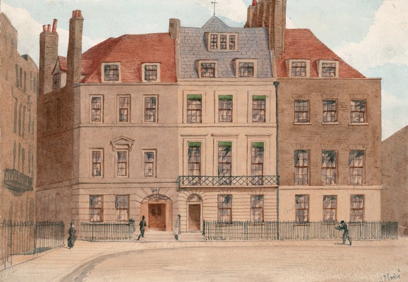 Red Lion Square, Holborn, London. Nr 22, 23 och 24 av John Phillipp Emslie