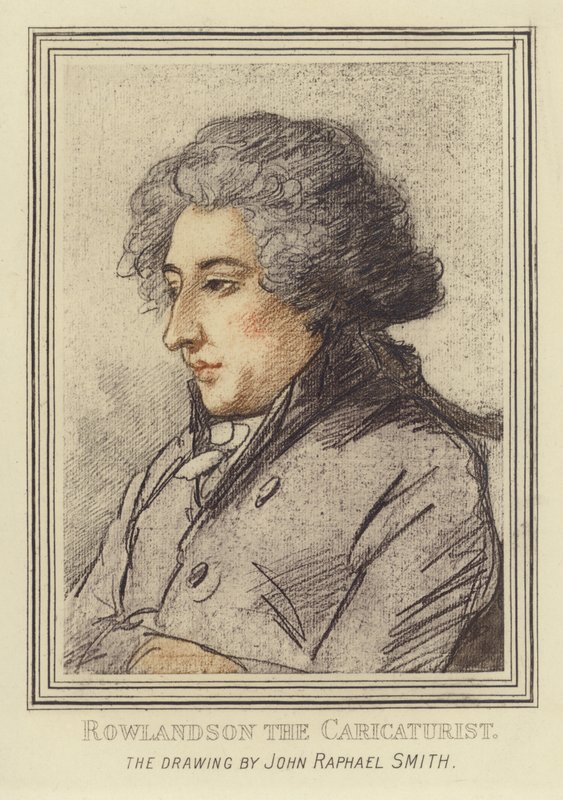 Porträtt av karikatyristen Thomas Rowlandson av John Raphael Smith
