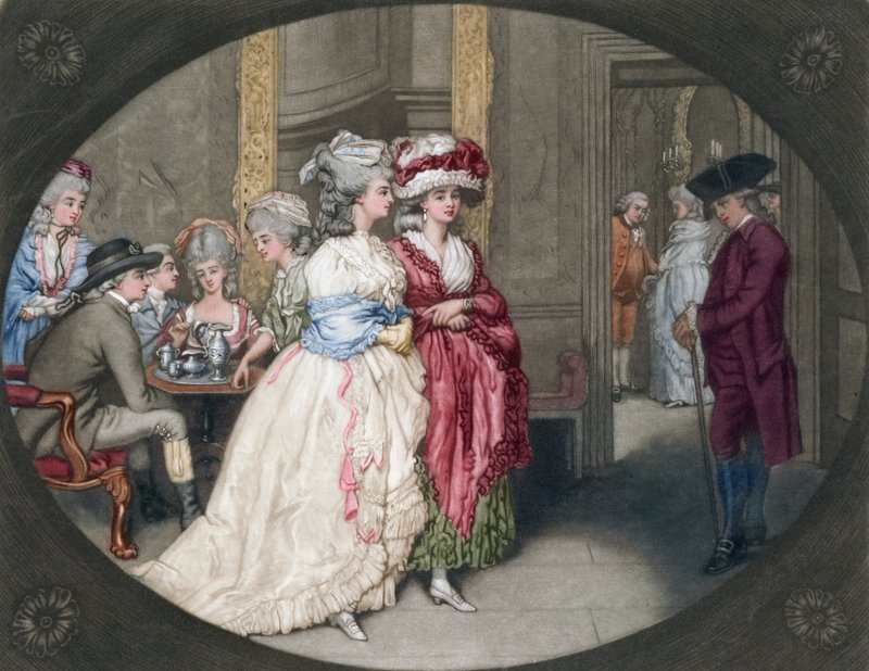 Promenade vid Carlisle House, 1781 av John Raphael Smith