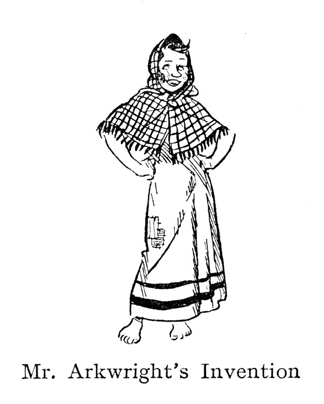 Spinning Jenny, ogift textilarbetande tjej, Mr Arkwrights Invention av John Reynolds
