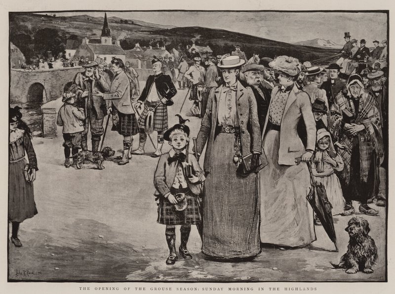 Invigningen av ripsäsongen, söndag morgon i höglandet av John Robertson Reid