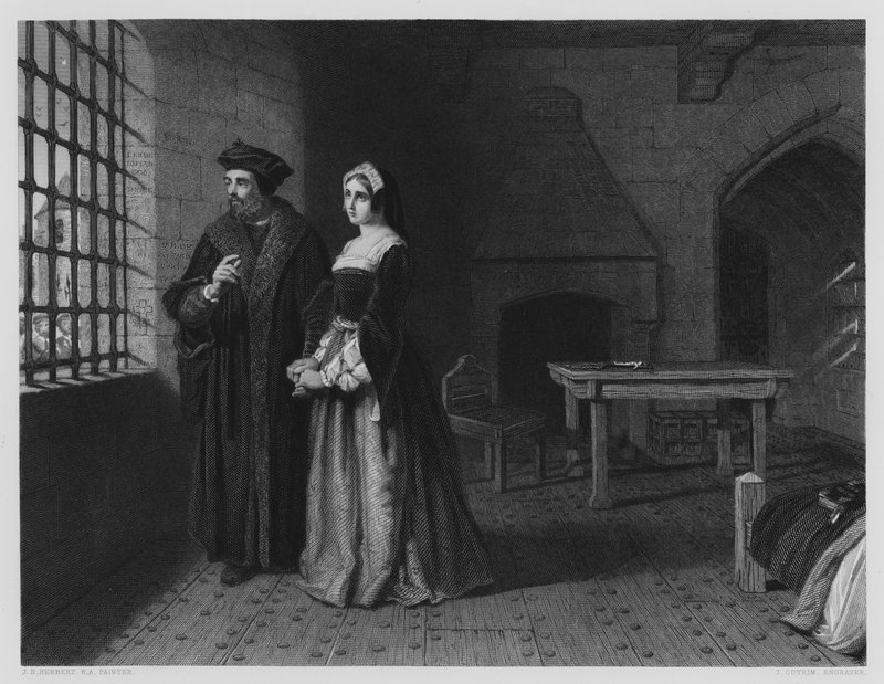 Sir Thomas More, från bilden i Vernon Gallery (gravyr) av John Rogers (after) Herbert