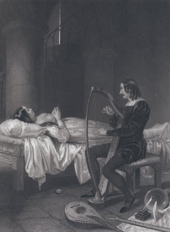 Musikern från Malamocco (gravyr) av John Rogers (after) Herbert