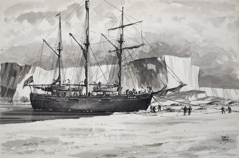 The Fram (gouache på papper) av John S. Smith