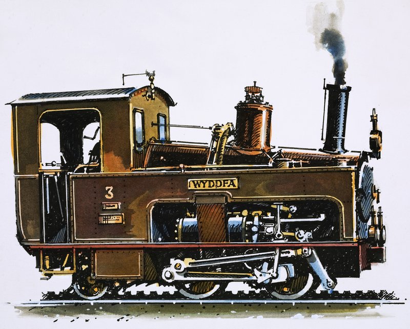 En värld av fart och kraft: Lokomotiv från Snowdon Mountain Railway av John S. Smith