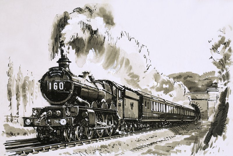 Den berömda 4-6-0 "Castle"-klassen av ånglok som användes av Great Western av John S. Smith
