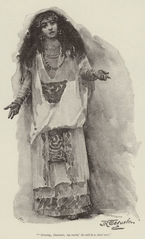 Montezumas dotter, av H Rider Haggard av John Seymour Lucas