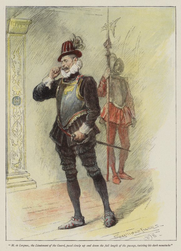 Denises hjärta (chromolitho) av John Seymour Lucas