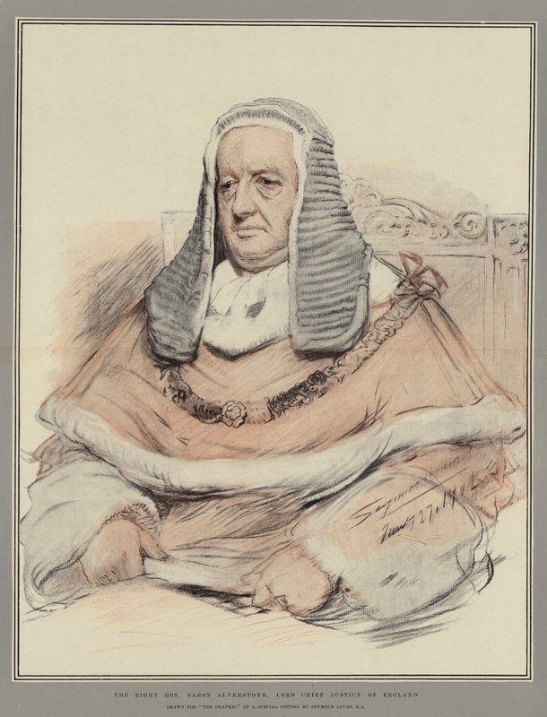Den rätte ärade baron Alverstone, Lord Chief Justice of England av John Seymour Lucas