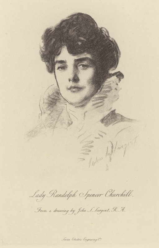 Porträtt av Lady Randolph Churchill av John Singer Sargent