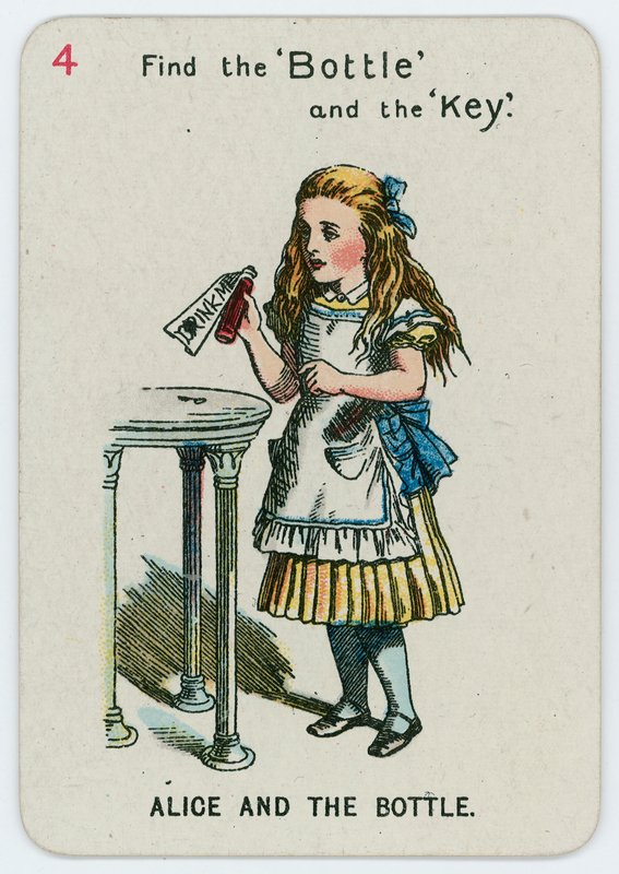 Alice och flaskan av John Tenniel