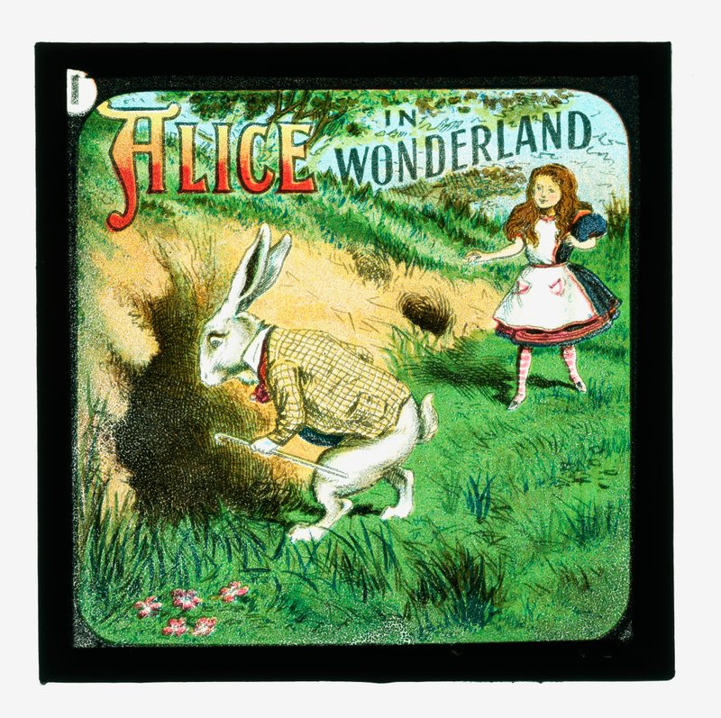 Alice i Underlandet, färgade lyktabilder av John Tenniel