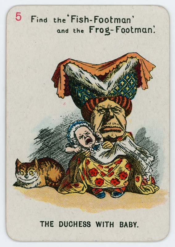Hertiginnan med baby av John Tenniel