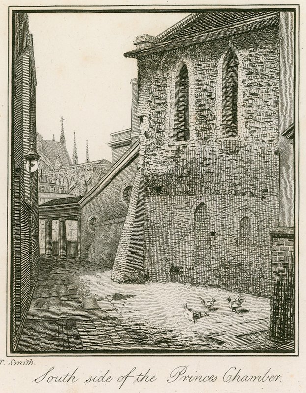 Södra sidan av Princes Chamber, Westminster av John Thomas Smith